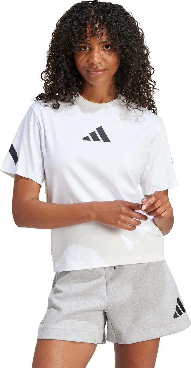 Adidas Z.N.E. T-shirt Dames JE7857 - Wit