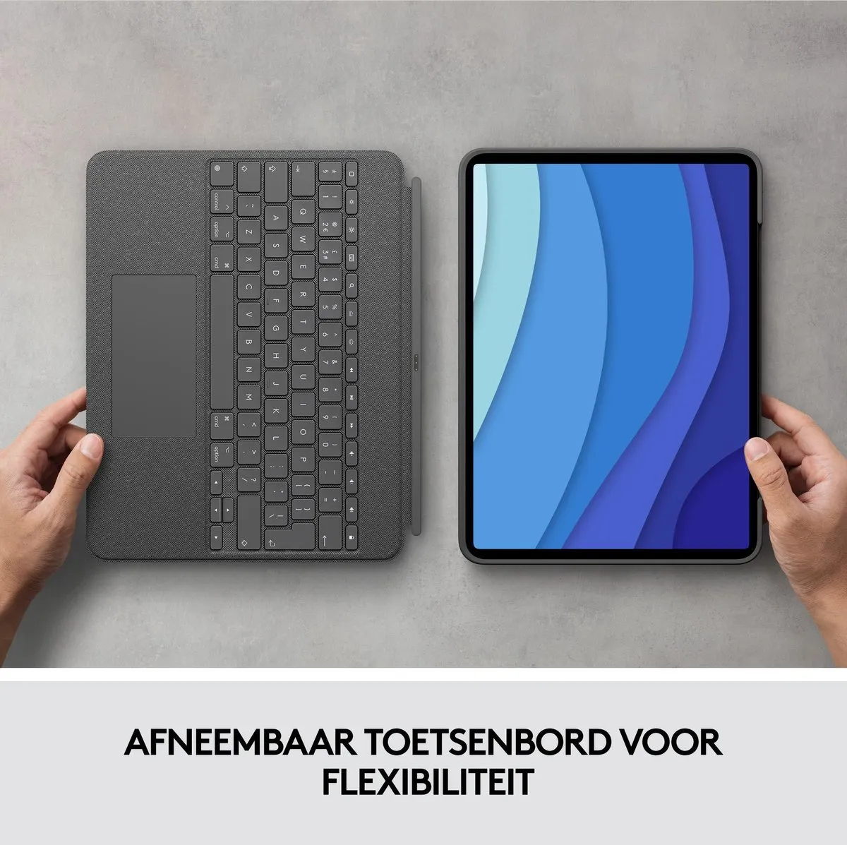 Logitech Combo Touch iPad Pro 12.9 920-010214 - Toetsenbord - Grijs - afbeelding 6 van 6