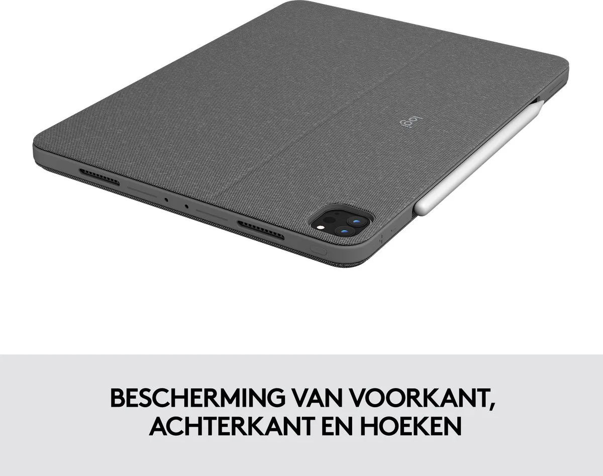Logitech Combo Touch iPad Pro 12.9 920-010214 - Toetsenbord - Grijs