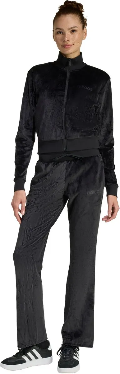 Adidas Glam Velvet Trainingspak Zwart - XXS