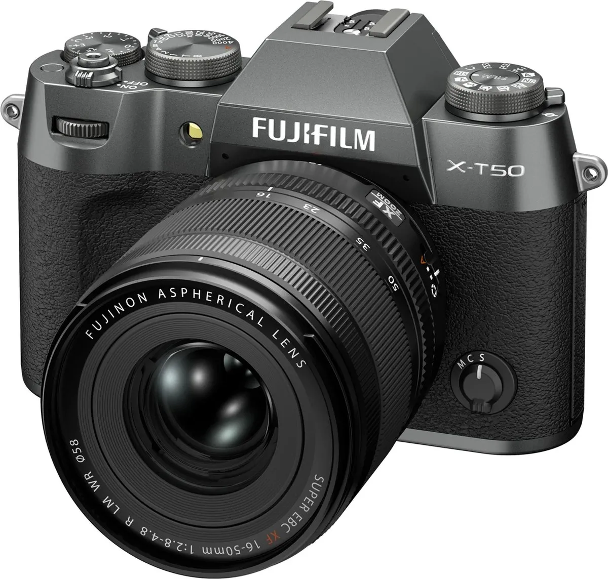 Fujifilm X-T50 - Systeemcamera - + XF16-50mm lens - Charcoal Silver