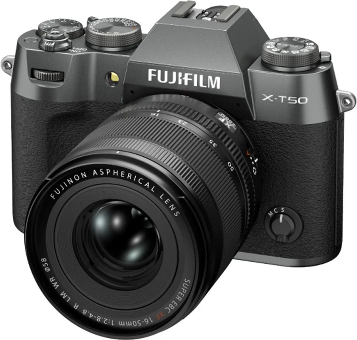 Fujifilm X-T50 - Systeemcamera - + XF16-50mm lens - Charcoal Silver