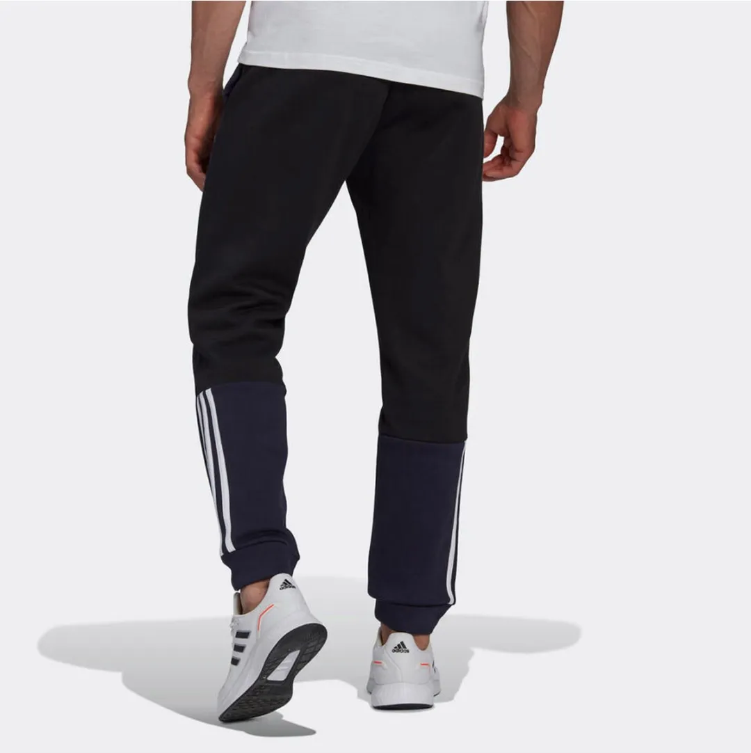 Adidas Essentials Colorblock Fleece Trainingsbroek S - Marine