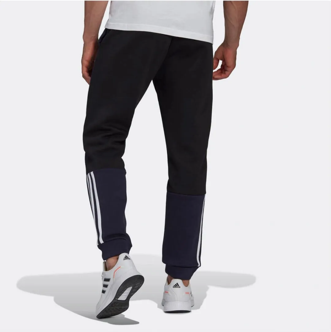 Adidas Essentials Colorblock Fleece Trainingsbroek S - Marine