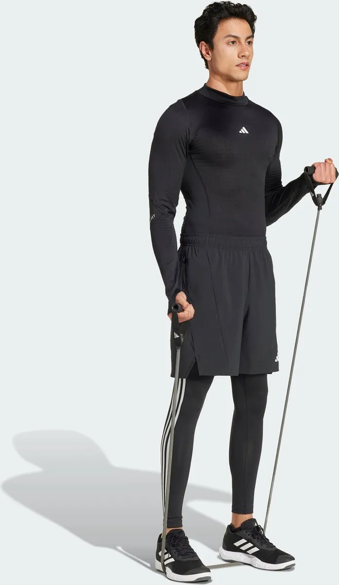 Adidas Performance Techfit Compression Training 3-Stripes Lange Legging - Zwart