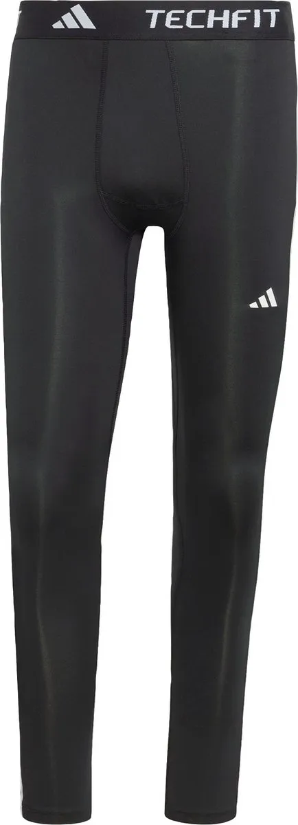 Adidas Performance Techfit Compression Training 3-Stripes Lange Legging - Zwart