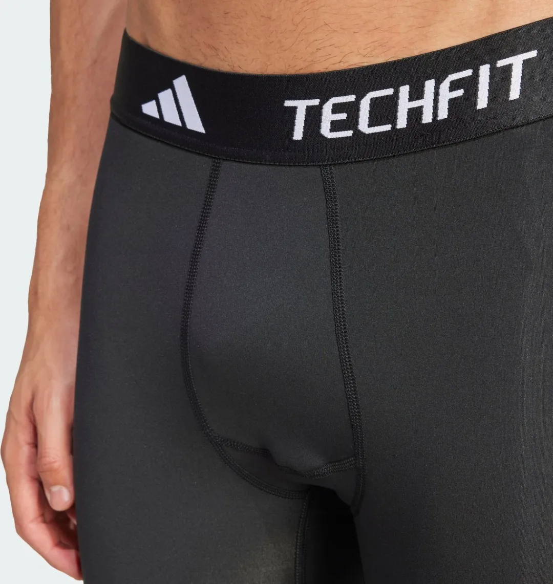 Adidas Performance Techfit Compression Training 3-Stripes Lange Legging - Zwart