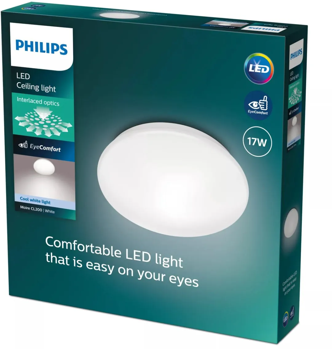 Philips Moire Plafondlamp 17W - 32cm - Wit