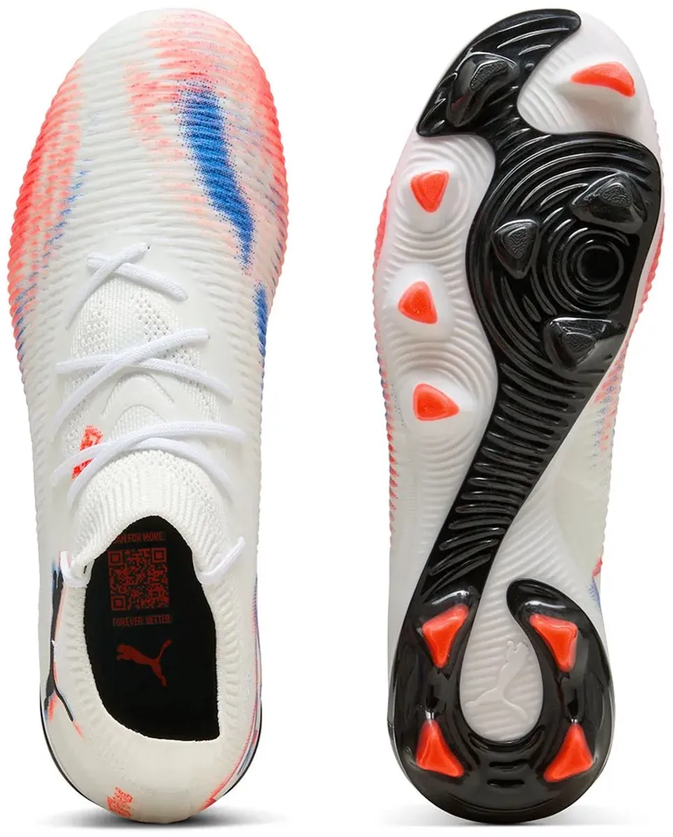 PUMA Future 8 Match Voetbalschoenen Dames 38 - FG/AG - Wit/Zwart/Rood