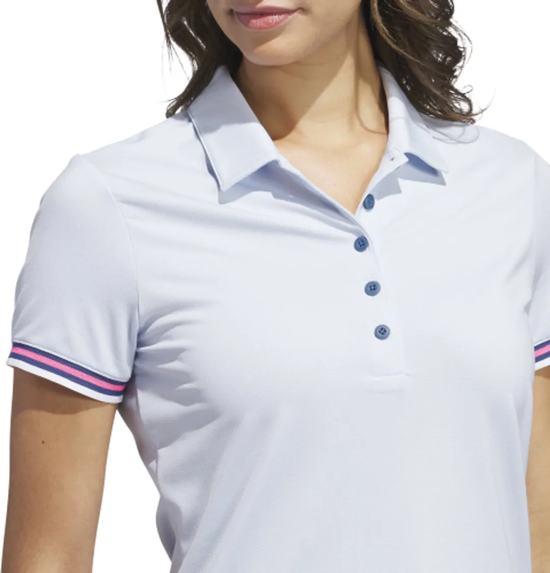 Adidas W Ultimate Streep Dames Polo - Lichtblauw XL