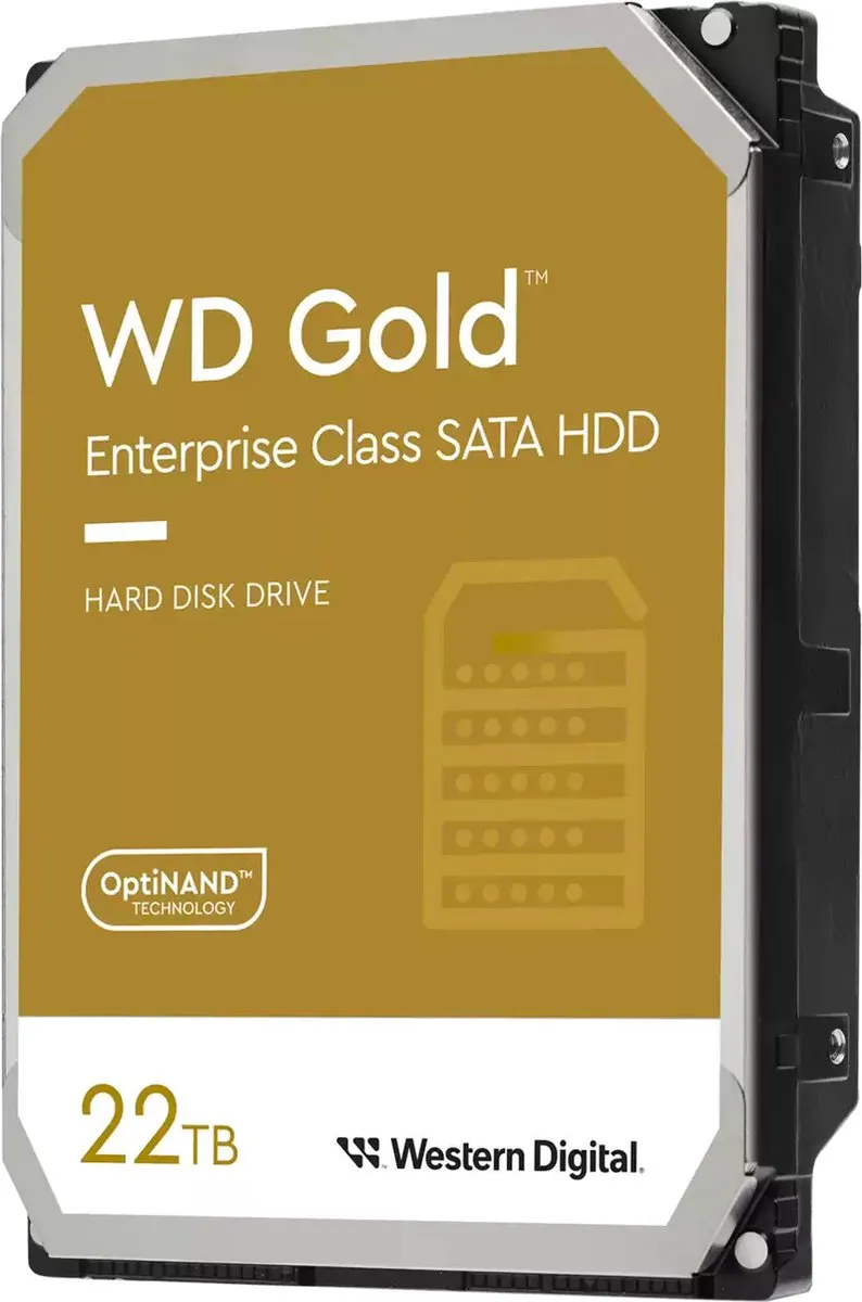 Western Digital Gold WD221KRYZ Harde Schijf 22TB 7200 RPM