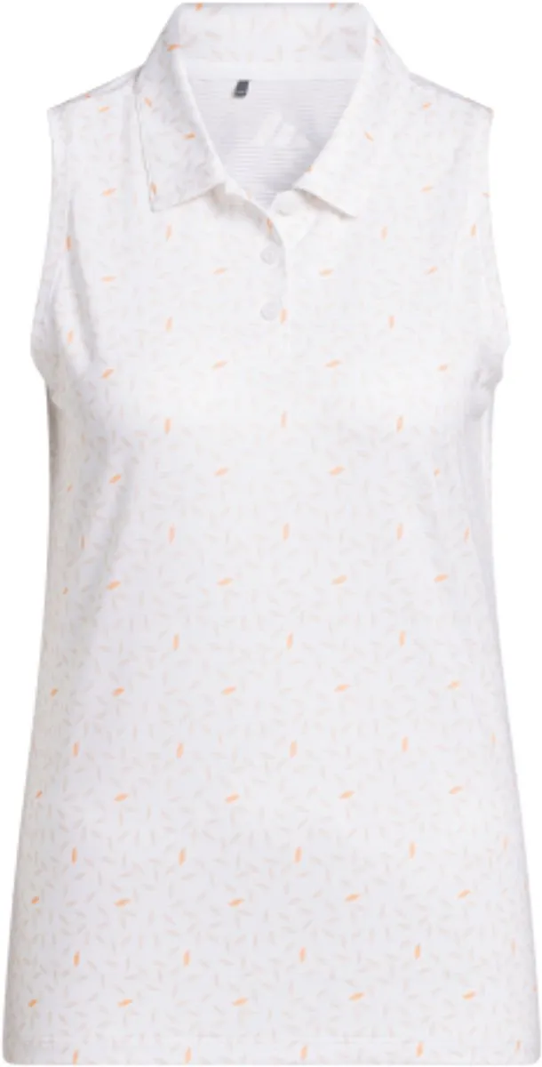 Adidas W Ultimate Printed Dames Mouwloze Polo
