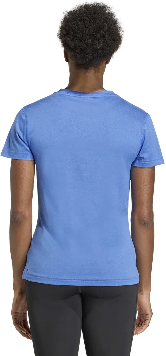 adidas we/miNk TEE Training T-shirt Dames M - Blauw