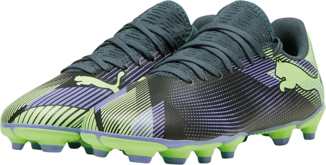 PUMA Future 7 Play Voetbalschoenen Junior 37 - Blauw/Groen/Wit