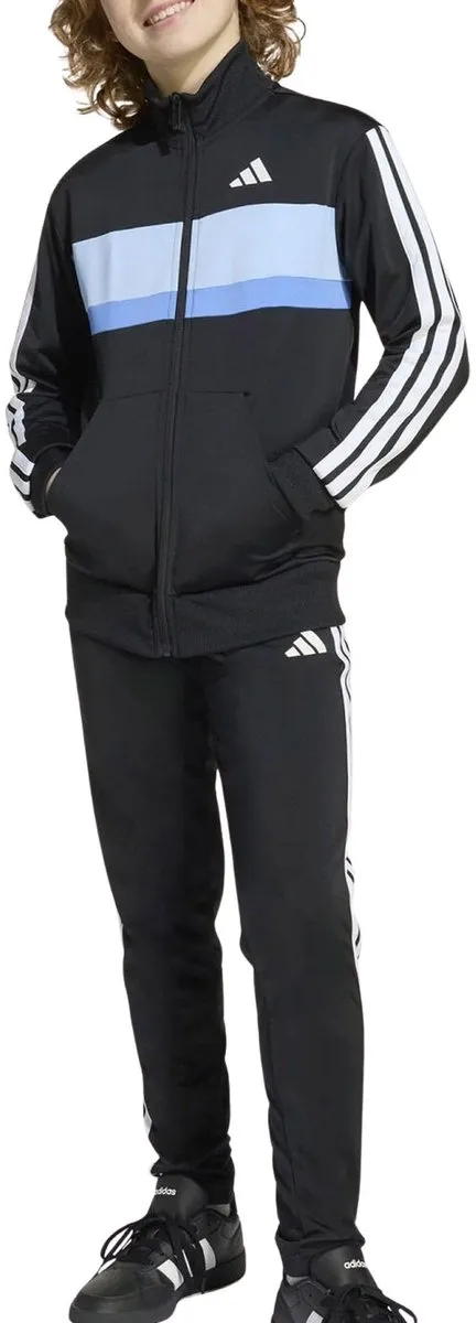 Adidas Tiberio 3-Stripes Joggingpak KB7327 - 164 - Zwart/Blauw
