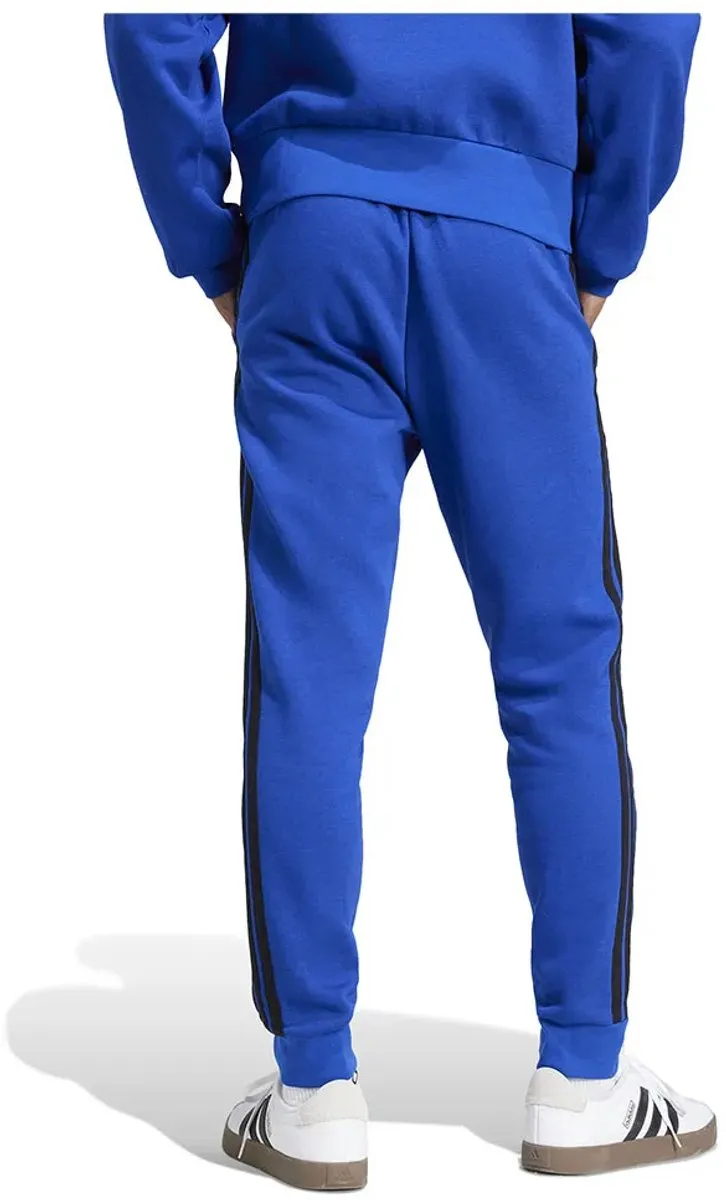 Adidas M 3S FL TC PT Heren Joggingbroek - L - Blauw