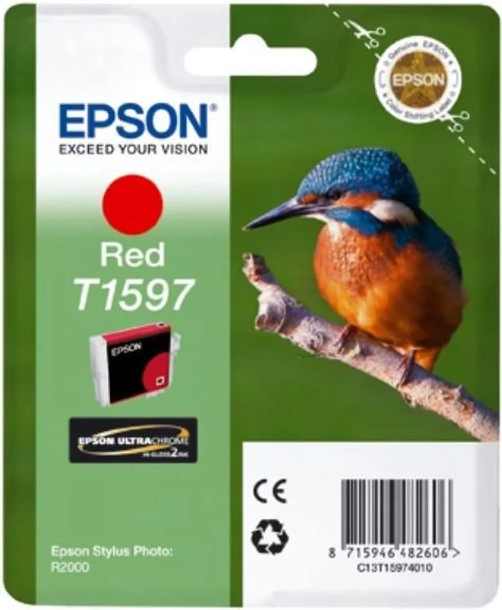 Epson T1597 Inktcartridge Rood - 17ml
