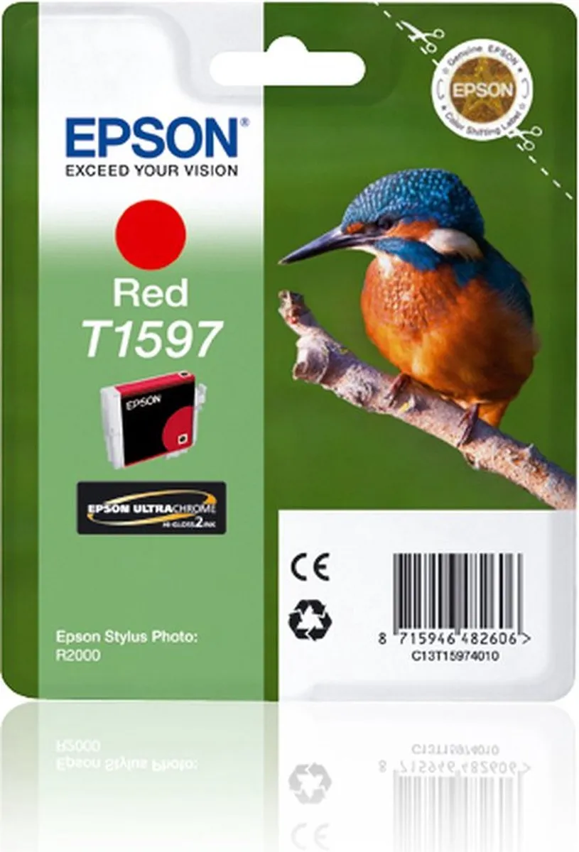 Epson T1597 Inktcartridge Rood - 17ml