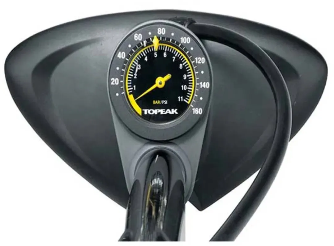 Topeak Joeblow Max HP Vloerpomp - 160 PSI - Zilver