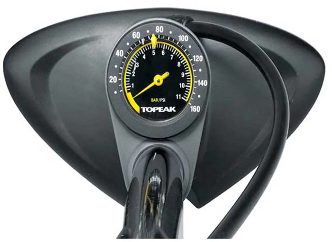 Topeak Joeblow Max HP Vloerpomp - 160 PSI - Zilver