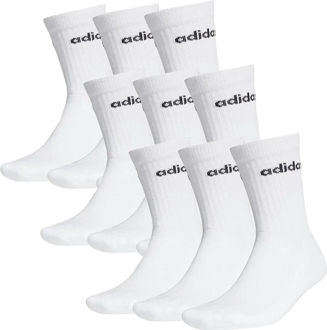 adidas HC Crew Tennissokken 3 Paar - 9 Stuks - Maat 40-42