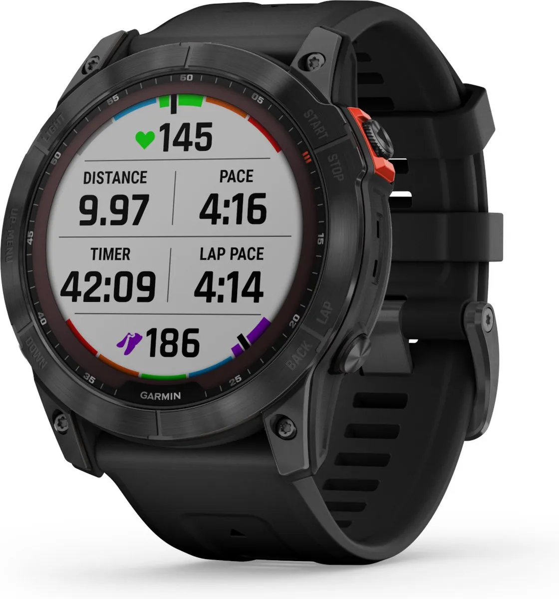 Garmin fēnix 7X Solar Smartwatch - 51mm - Zwart - afbeelding 6 van 6