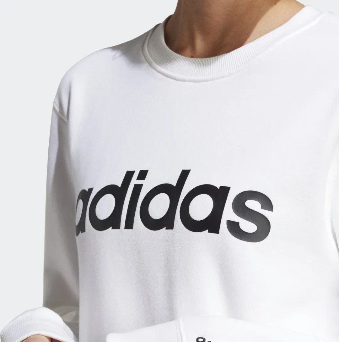 adidas Sportswear Essentials Linear French Terry Sweatshirt XS - Wit