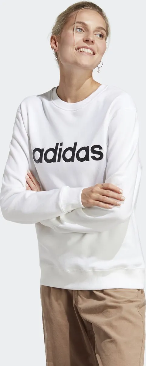 adidas Sportswear Essentials Linear French Terry Sweatshirt XS - Wit