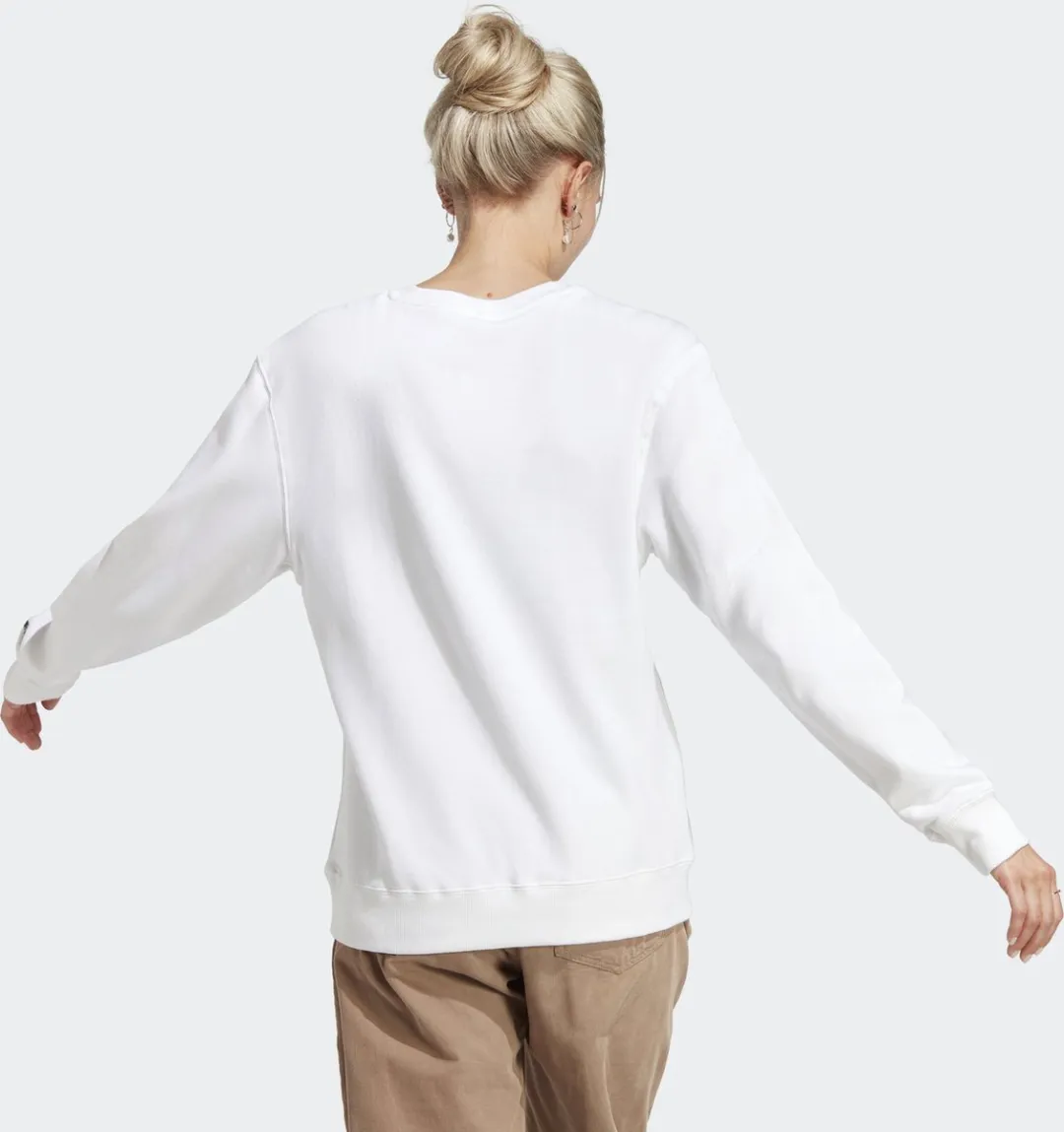 adidas Sportswear Essentials Linear French Terry Sweatshirt XS - Wit