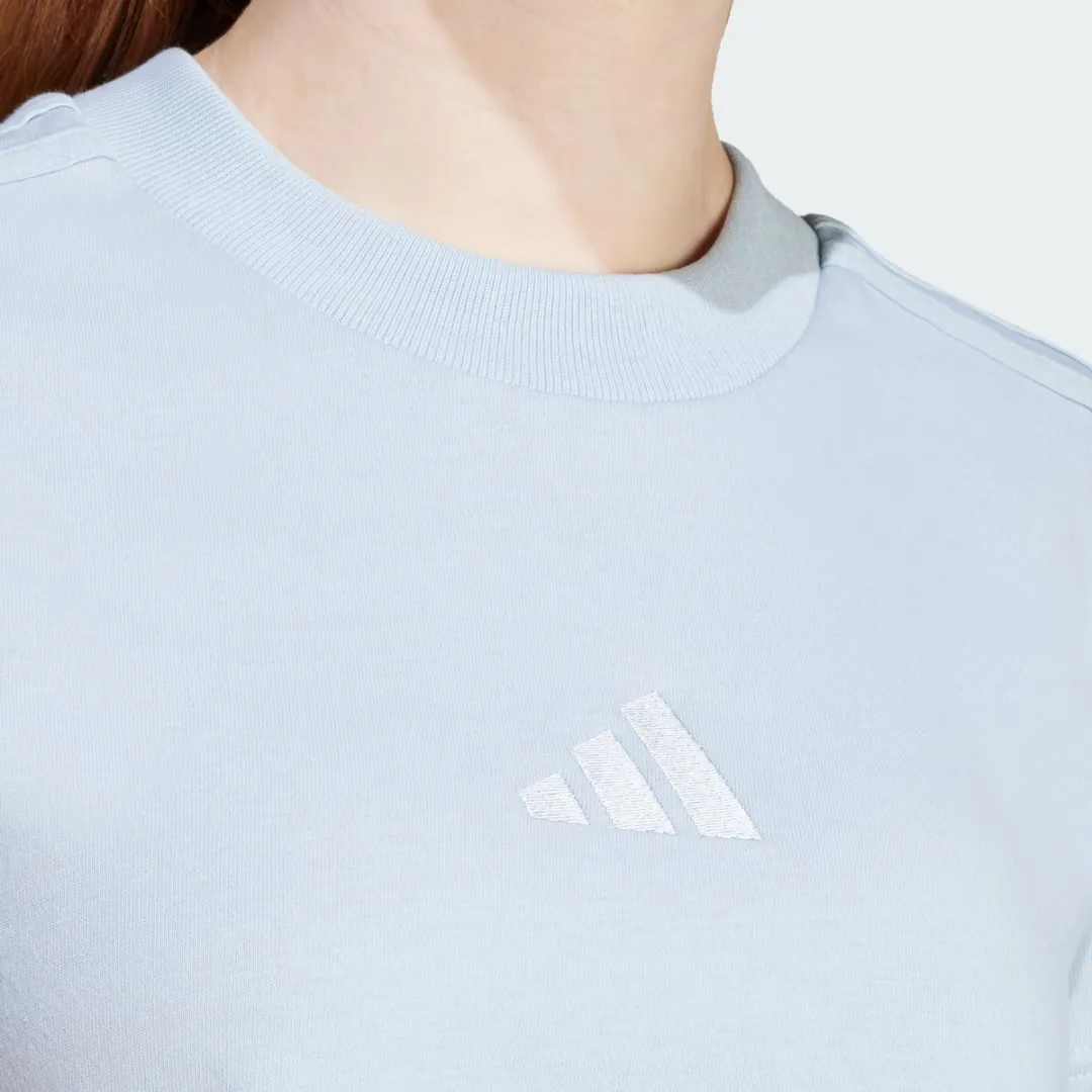 adidas ALL SZN 3-Stripes Slim T-shirt Dames - XL - Blauw - afbeelding 6 van 6