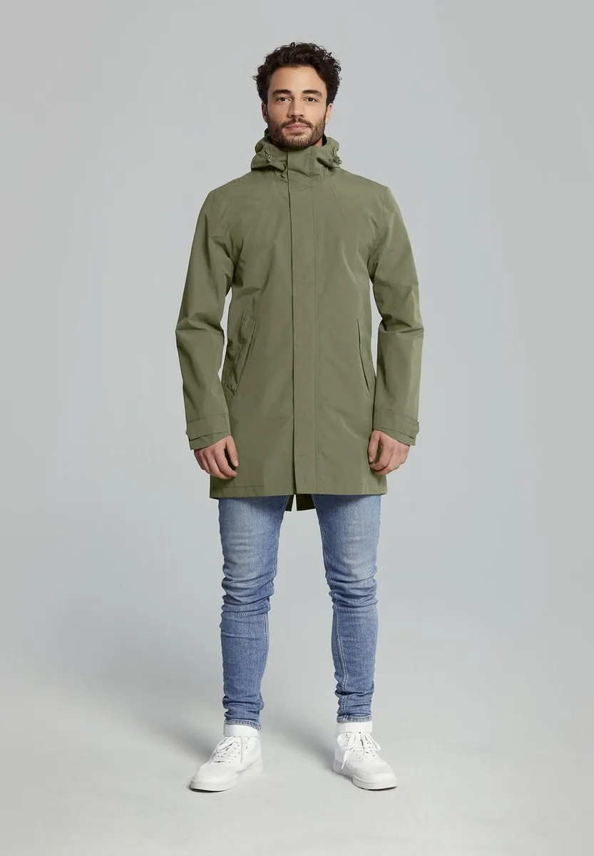 Basil Mosse Parka Regenjas Heren - XL - Groen