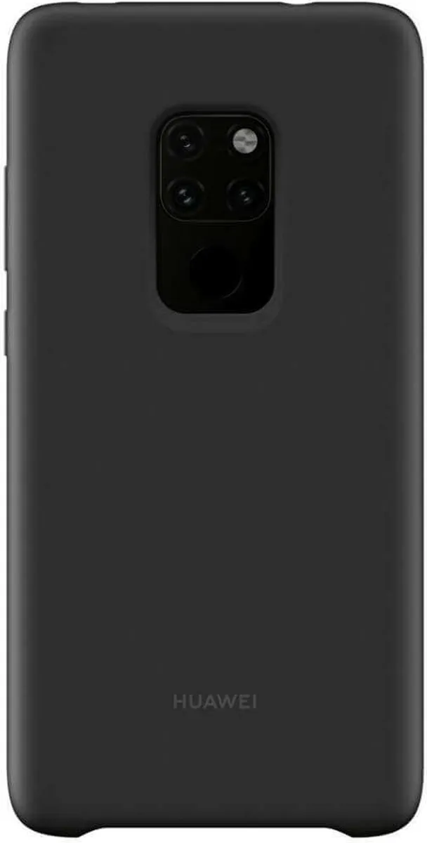 Huawei Mate 20 Silicon Hoesje - Zwart
