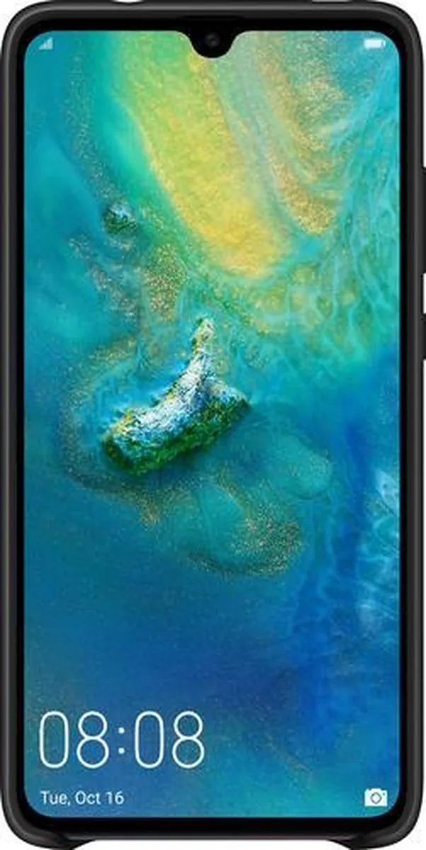 Huawei Mate 20 Silicon Hoesje - Zwart - afbeelding 6 van 6