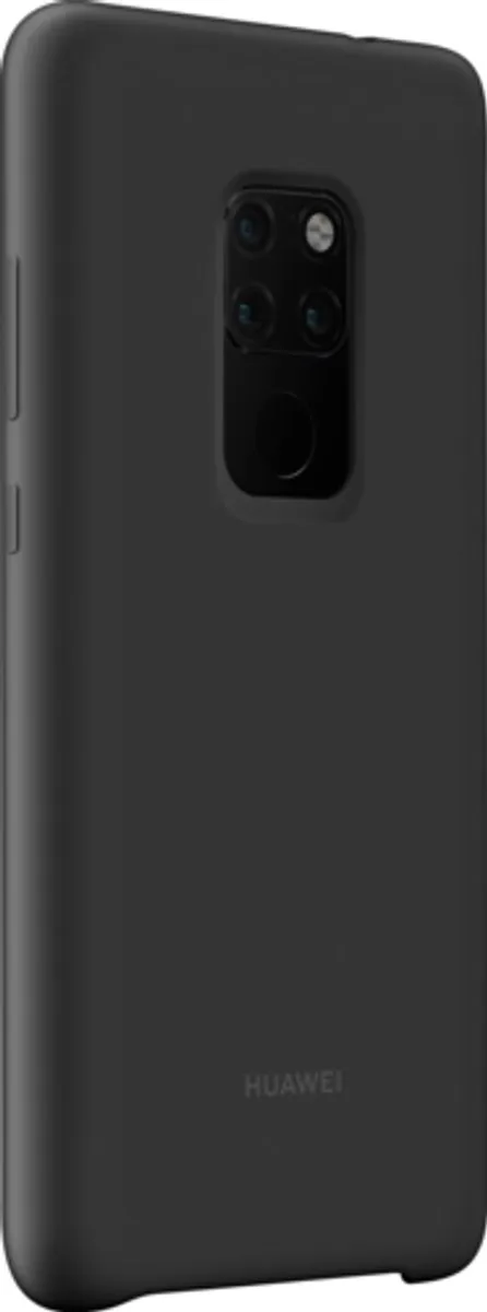 Huawei Mate 20 Silicon Hoesje - Zwart