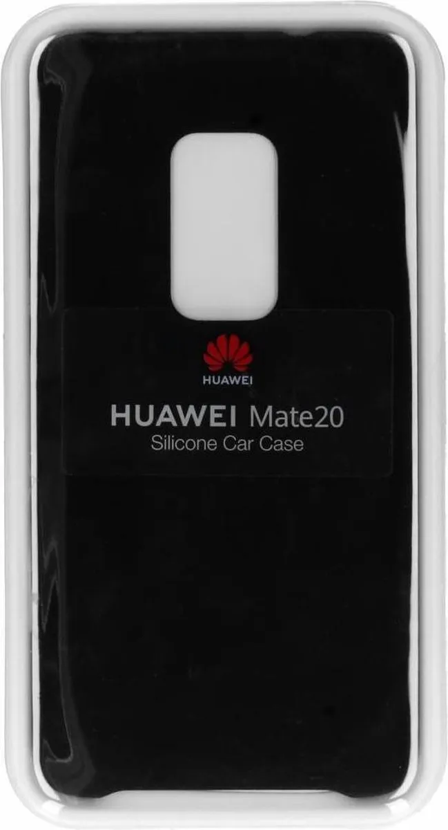 Huawei Mate 20 Silicon Hoesje - Zwart