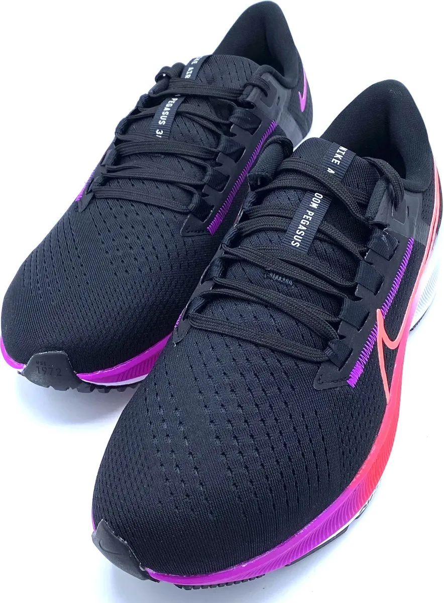 Nike Air Zoom Pegasus 38 Hardloopschoenen Heren 47.5 - Zwart/Rozerood