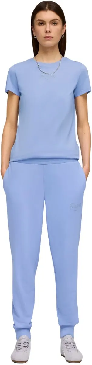 PUMA ESS Script Comfort Broek Dames - M - Blauw