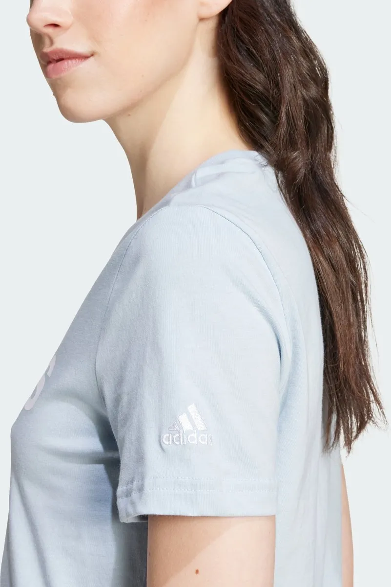 adidas Essentials Slim Logo T-shirt H07833 - Blauw - L