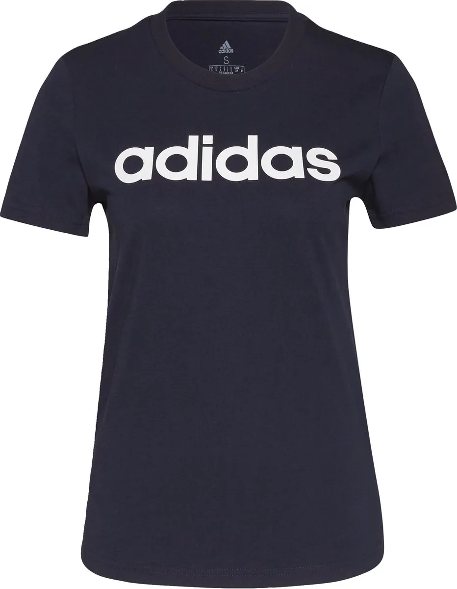 adidas Essentials Slim Logo T-shirt H07833 - Blauw - L