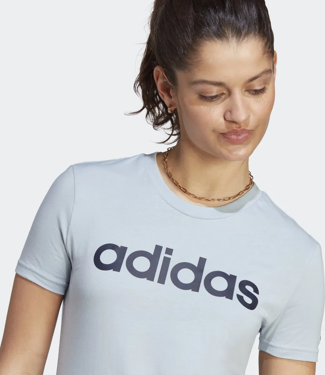adidas Sportswear Essentials Slim Logo T-Shirt S - Blauw