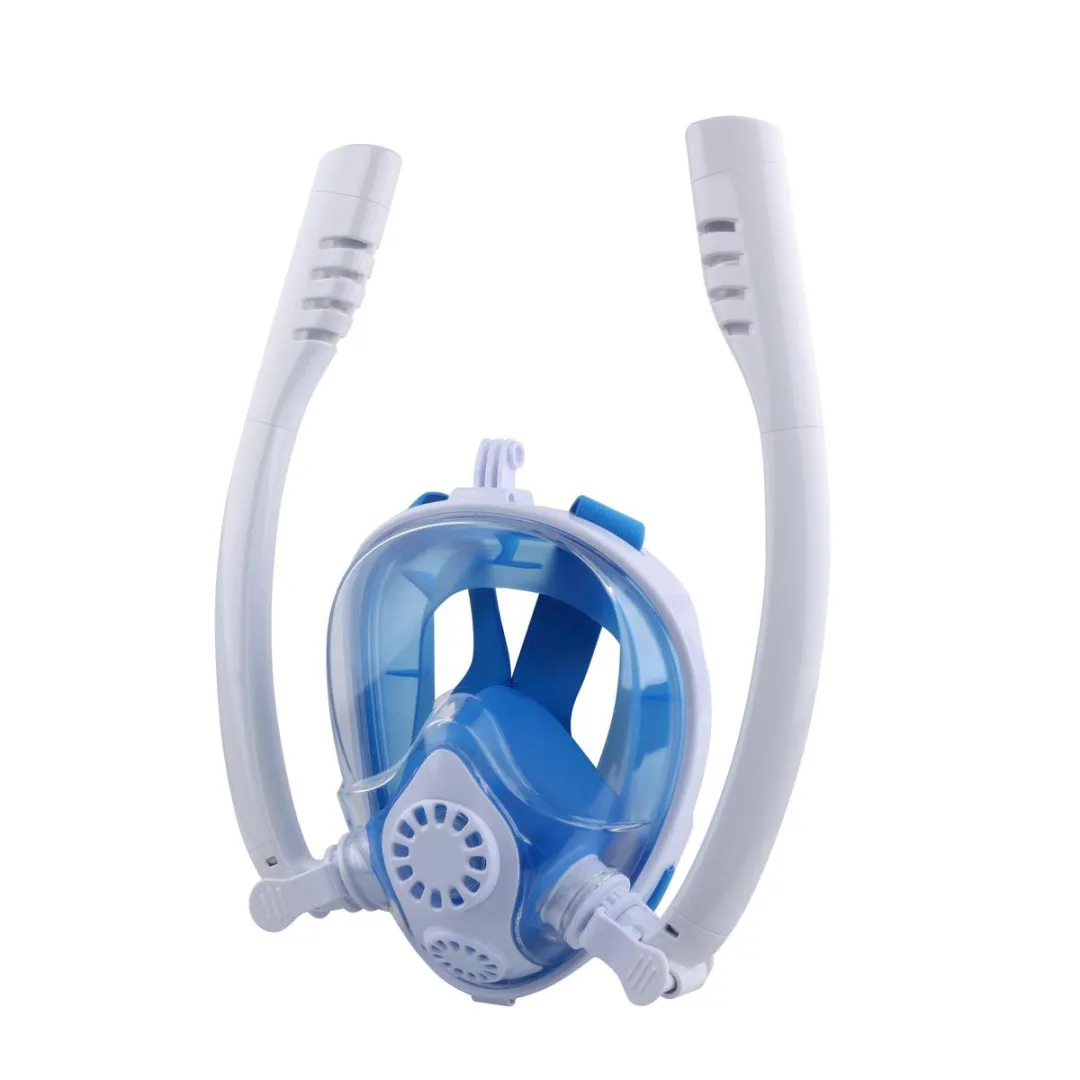 FlinQ Full Face Snorkelmasker L/XL - Blauw