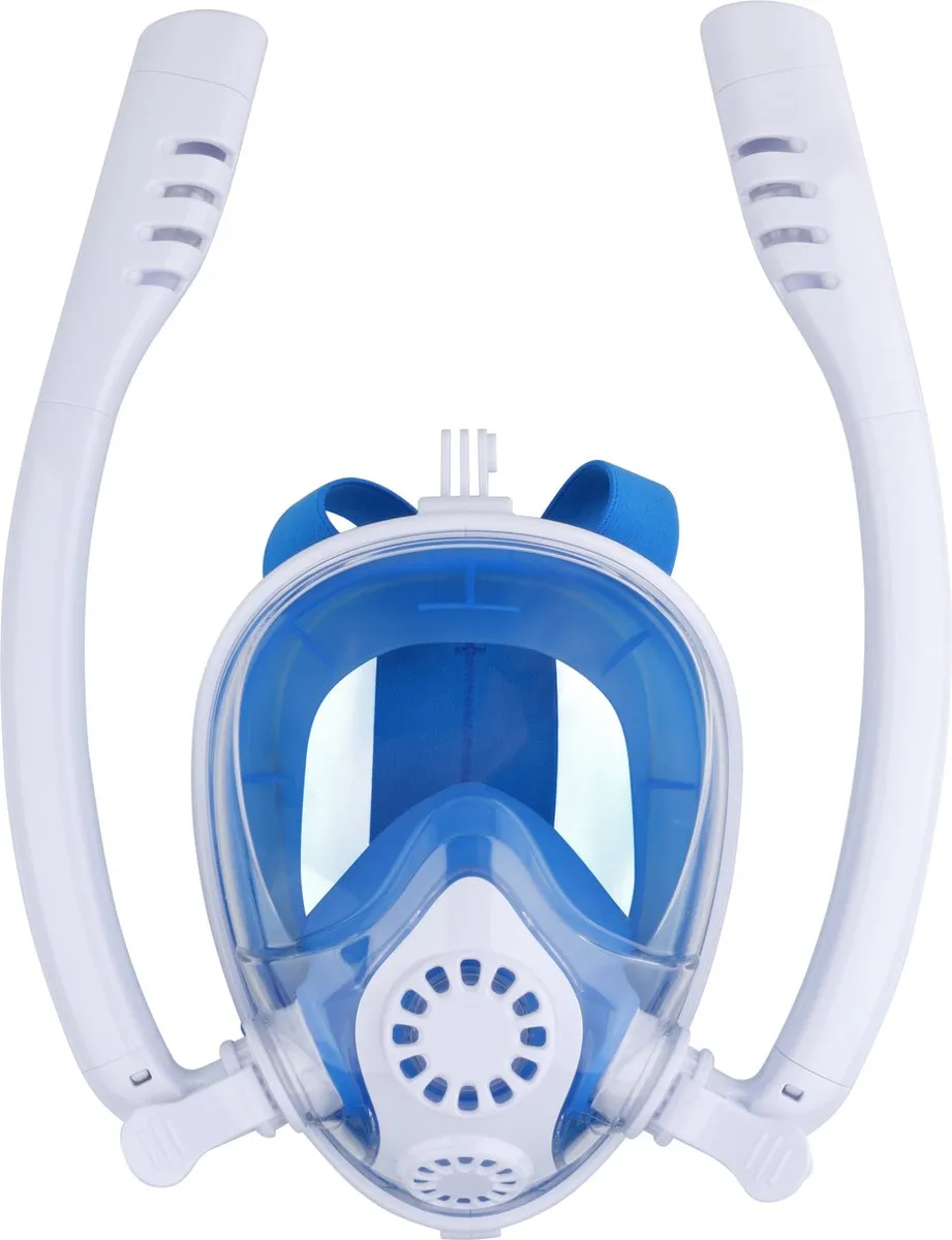 FlinQ Full Face Snorkelmasker L/XL - Blauw
