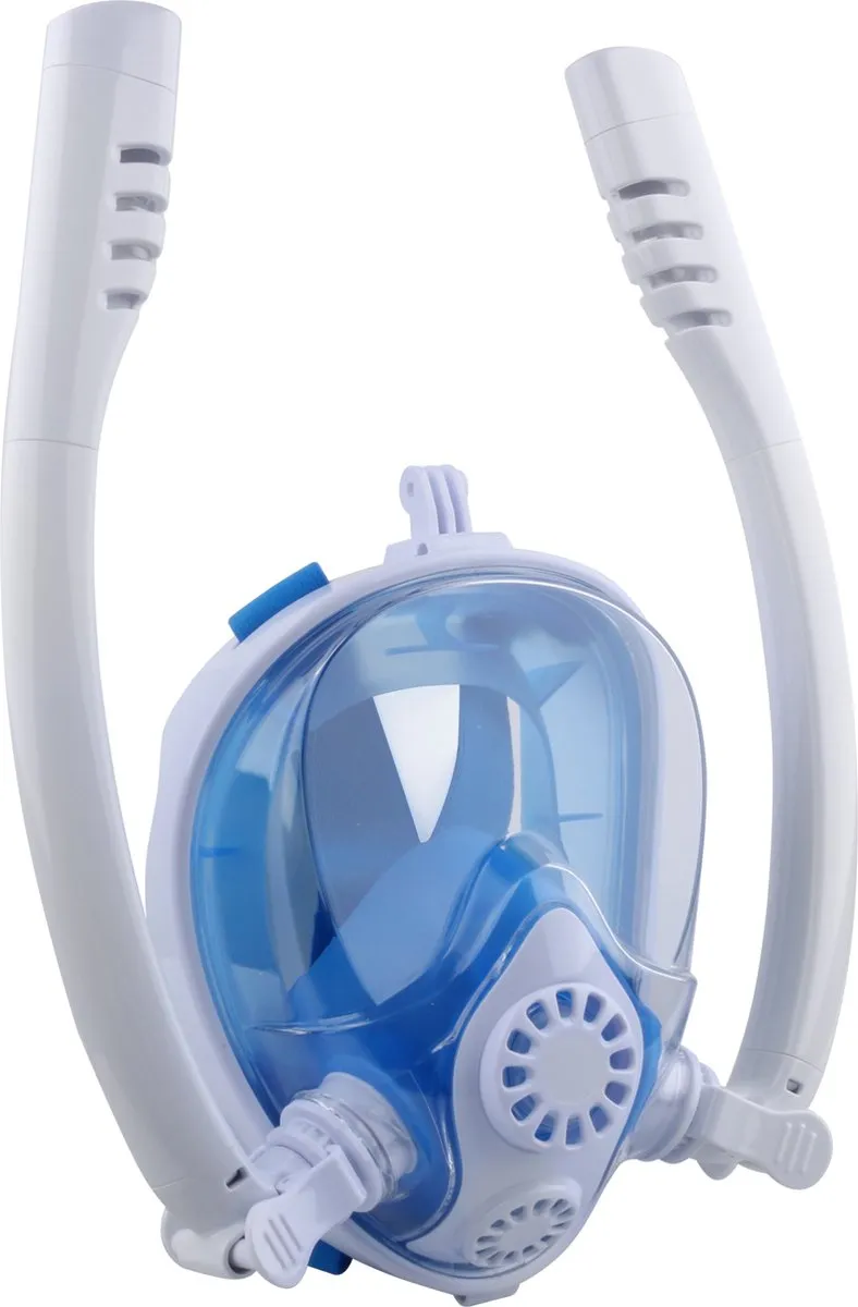 FlinQ Full Face Snorkelmasker L/XL - Blauw