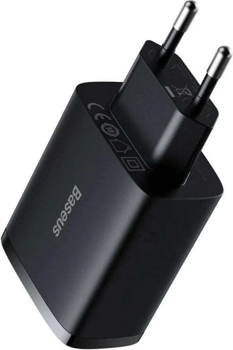 Baseus 17W USB Oplader - 3 Poorten - Zwart