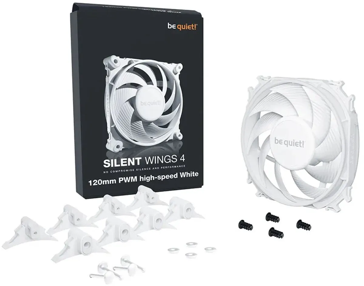 be quiet! Silent Wings 4 BL114 PC-Ventilator 120mm - Wit - afbeelding 6 van 6
