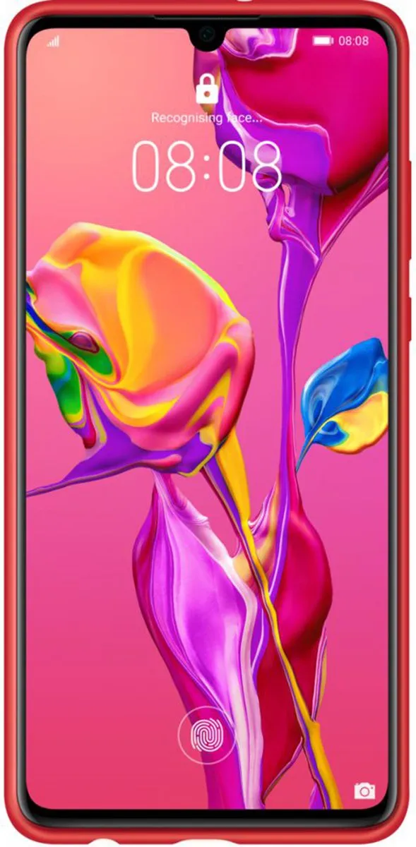 Huawei Silicon Hoesje P30 - Rood - 51992848 - afbeelding 3 van 6