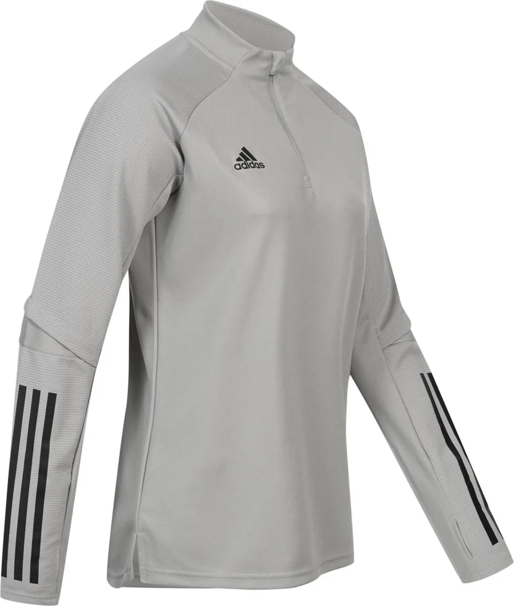 Adidas Condivo 20 1/4 Zip Dames Trainingsjack FS7091 - Grijs - Maat L