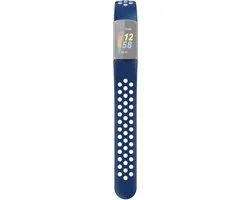 Hama Sportpolsband Fitbit Charge 5 - D.blauw/grijs