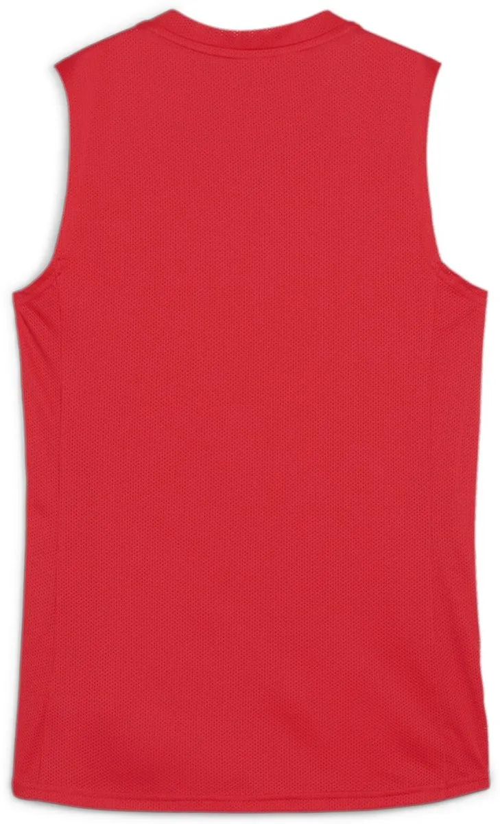 PUMA Damen TeamGoal Sleeveless Jersey S - Puma Red/White/Fast Red