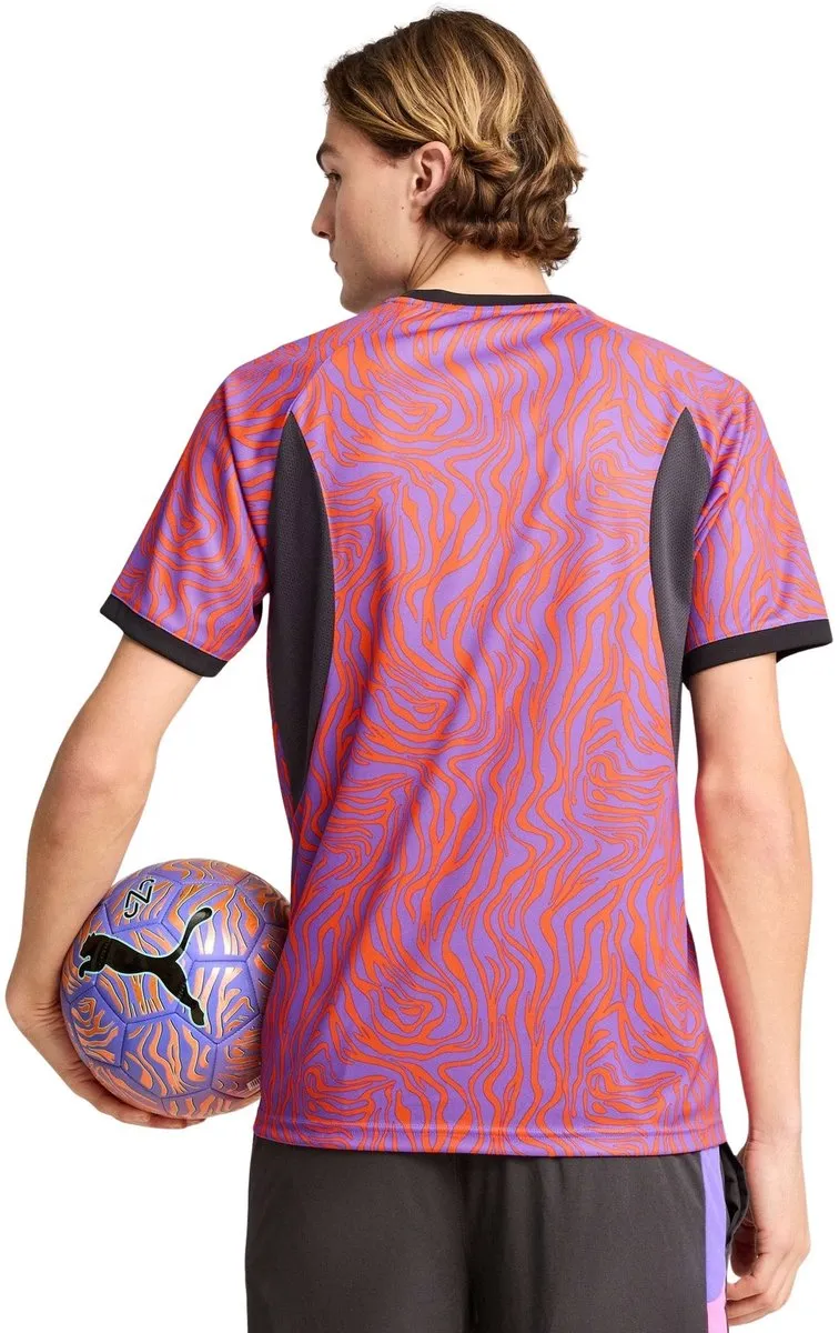 PUMA Neymar Jr Creativity Jersey Shirt - XL - Paars/Donkergrijs/Orange